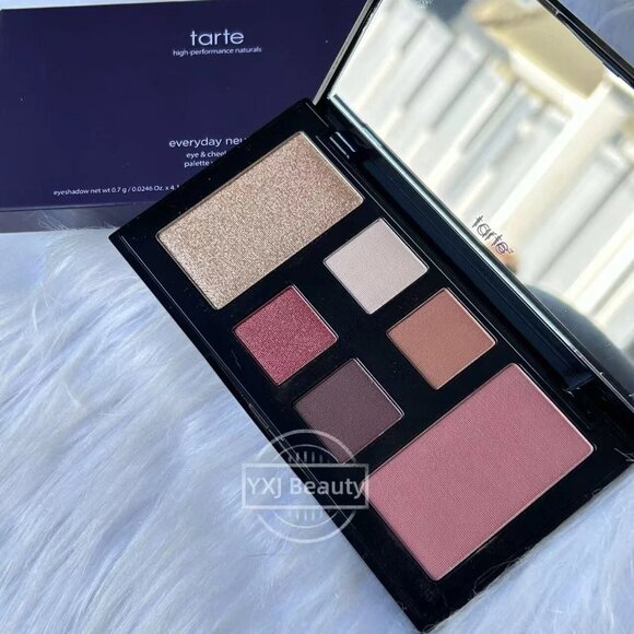 New Box Tarte Everyday Neutrals Eye & Cheek Palette Full size~Discontinued RARE - Picture 1 of 4